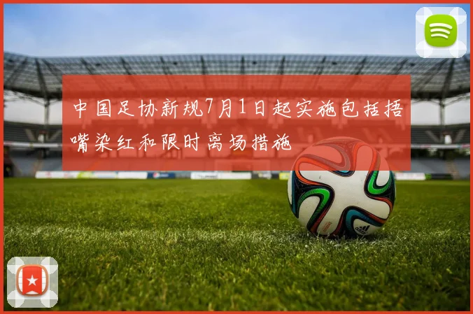 中国足协新规7月1日起实施包括捂嘴染红和限时离场措施